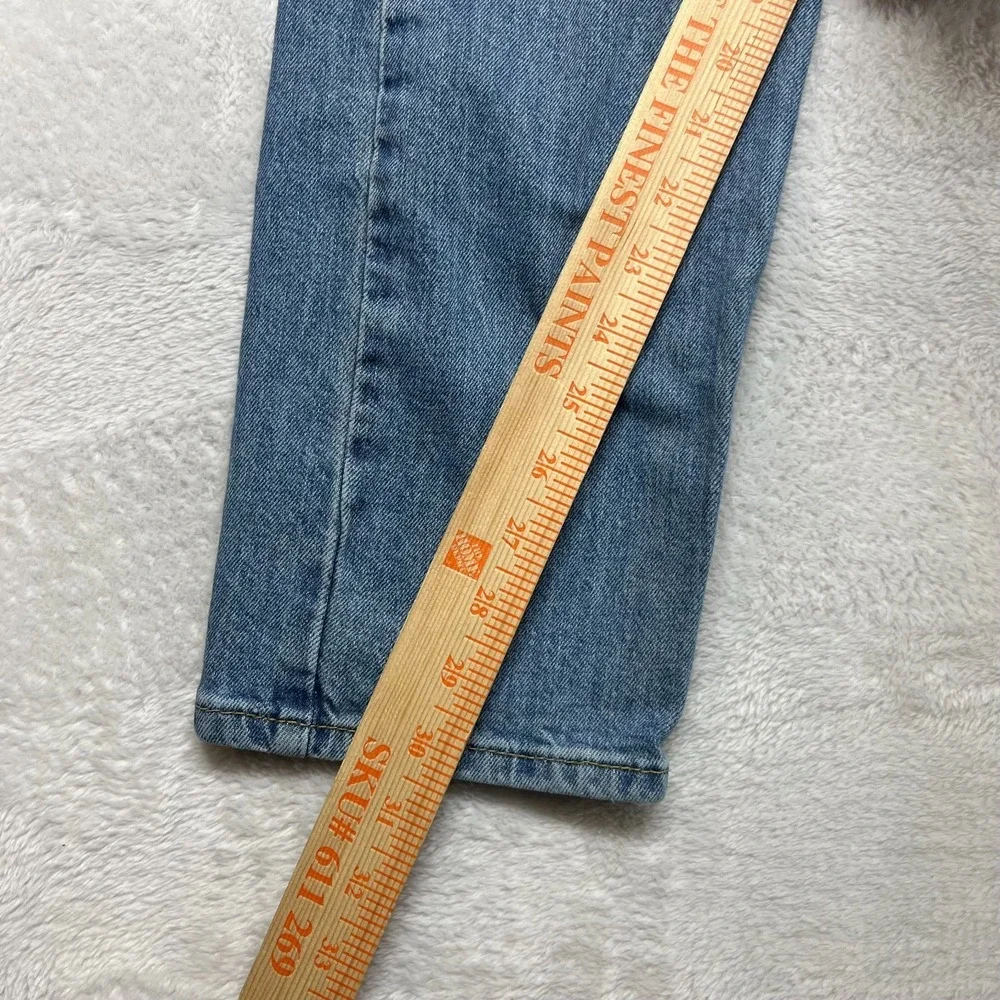 Levi's 512 Straight Jeans Men's Blue Denim Pockets Classic Zip Fly 34X30 - Flaws